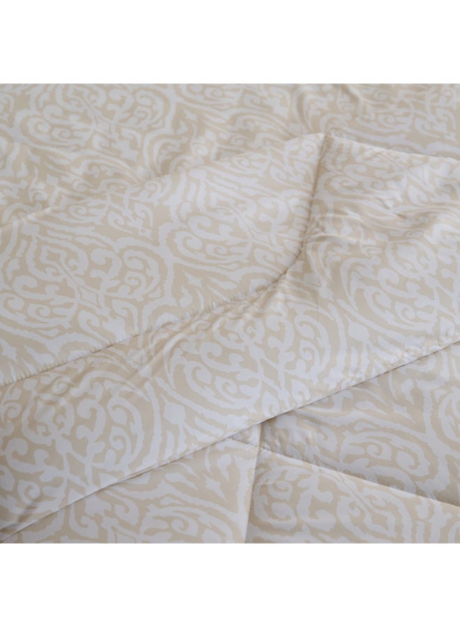 Home Box Microfiber Queen Comforter - Cream Color - Image 4